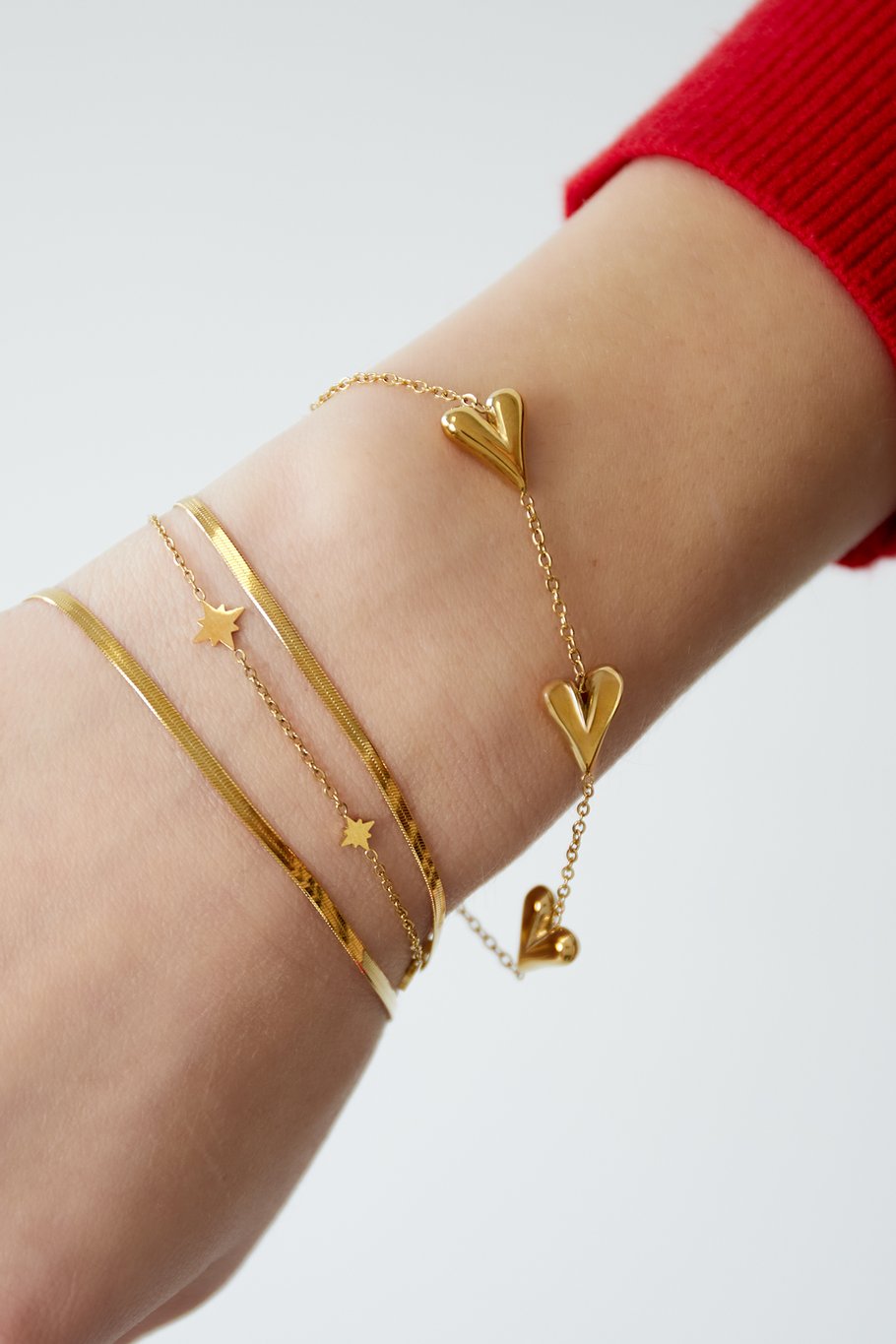 Bracelet Hearts Day - Gold color Picture2